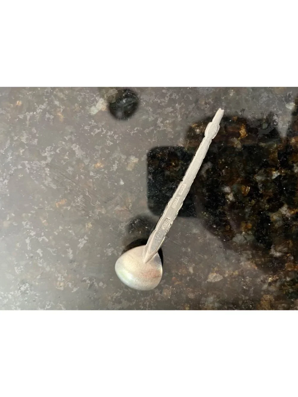 Small Canadian Souvenir Pewter Spoon A965